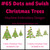 No 65 Dots and Swish Christmas Tree Machine Embroidery Designs