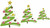 No 65 Dots and Swish Christmas Tree Machine Embroidery Designs