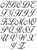 No 115 Lara Script Monogram Embroidery Designs 2 inch high