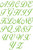 No 130 Lara Script Font Machine Embroidery Designs 1 inch high