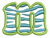 No 357 Lowercase Zebra Filled Font Embroidery 1 inch