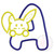 No 36 Bunny Bunnies Font Machine Embroidery Designs 4 inch high