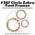 No 387 Circle Zebra Font Frames Machine Embroidery Designs