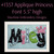 No 1357 Applique Princess Font Machine Embroidery Designs 5.5 inch high