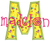 No 1426 Funky Applique STACKED Font and Numbers Machine Embroidery Designs 6 inch high