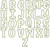 Uppercase Applique Letters