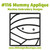 No 116 Mummy Applique Halloween Machine Embroidery Designs
