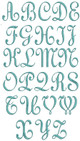 Classic Script 3 Letter Monogram Machine Embroidery Designs