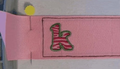 Ribbon Alignment Basting Template Embroidery Designs