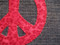 Picture of the zig zag stitch peace sign