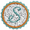 Applique Ric Rac Frame with our #334 Paris Script Font