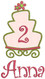 #2 Anna - LG cake w/LG flower add-ons & #148 CurlyQue Font