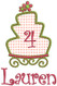 #4 Lauren - SM cake w/SM flower add-ons & #147 CurlyQue Font