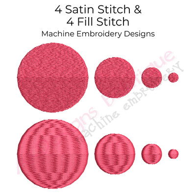 41 Individual Dots Machine Embroidery Designs