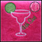 Example of this design stitched on a tennis towel ~ Makes a super cute gift!