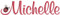 our AKD #107 Girly Font was used to spell "Michelle" with the Extra Small Ladybug