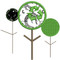Our #451 and #466 Retro Trees were used in this picture.