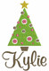 The picture below is of 1 large tree and we used our #67 Girly Font to spell "Kylie"