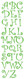 Uppercase Letters included