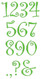 Numbers & Symbols included