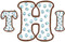 T and I are from this set [#372] and the H is from our #374 Polka Dot Font 4”set.