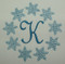 The "K" in this example is from a font from my software that isn't available for sale.