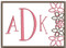 Shown with "AK" from my #32 Fun Font Designs and "D" from my #22 Fun Font Designs