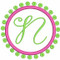 the Large Frame with our #342 Paris Script Monogram Font