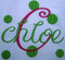 The Chloe example was designed using our #339 Paris Script Font for the “C” and the #334 Paris Script Font for “chloe”.