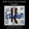 The Kaiden example was designed using our #341 Sharpy Font for the “K” and the #127 Sharpy Font for “kaiden”.
