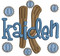 The Kaiden example was designed using our Sharpy Font.