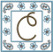 The C in this example is from our #69 Western Font.
