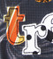Example of Solvy being used on a t-shirt with our #312 Simple Applique Font