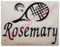 This example is shown with letters from our #129 Zebra Font to spell "Rosemary"