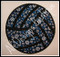 Example stitched by AKD on a t-shirt with cotton applique fabric.