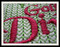Close-up stitch out example