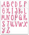 3" Middle Letters - included in set