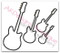 All 4 Satin Stitch Applique Guitars
