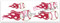 All 4 Baseball or Softball designs with Flames
