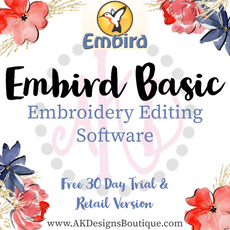 Basic Embird Embroidery Editing Software Program Official License