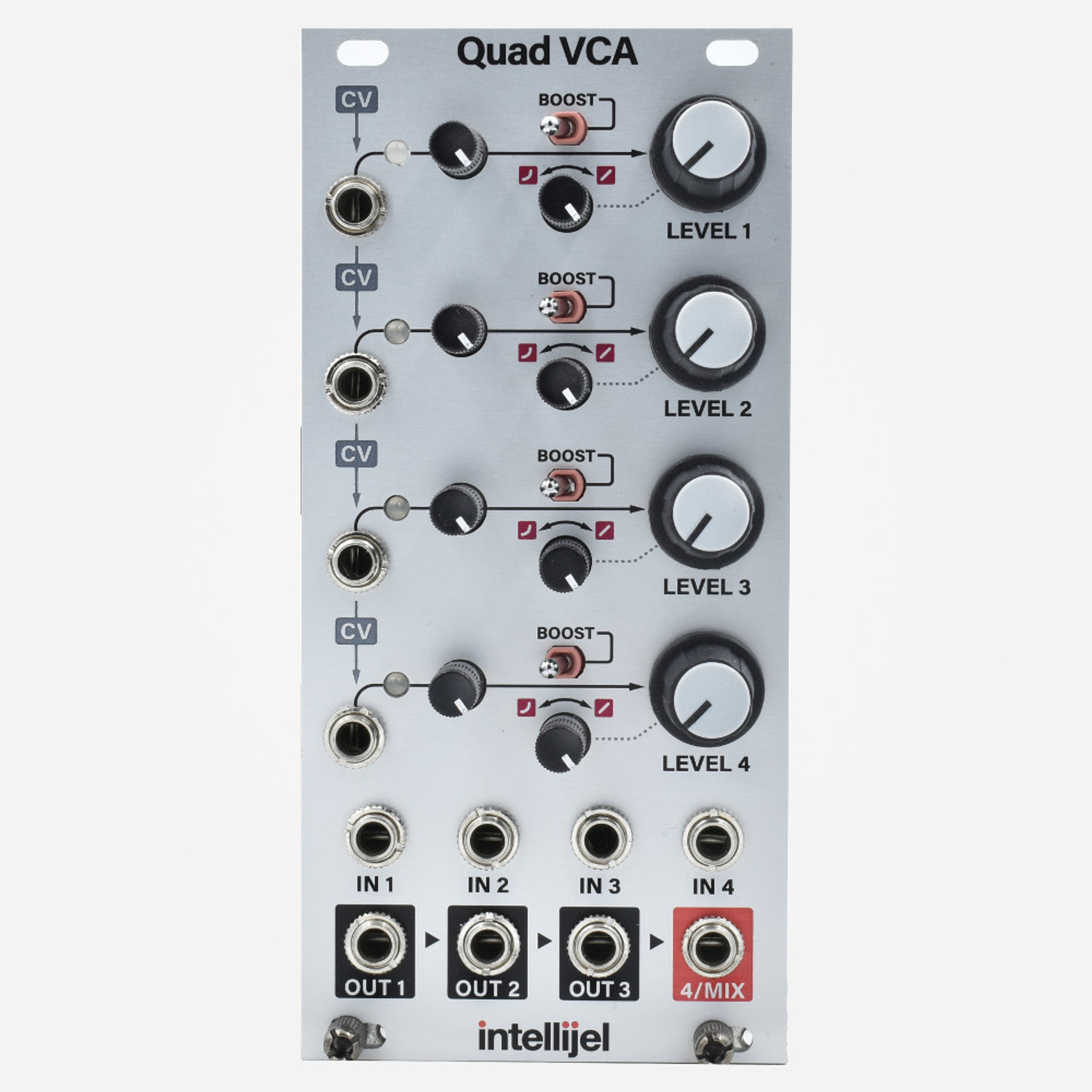 特価日本製Intellijel Quad VCA モジュラーシンセ ユーロラック 音源モジュール