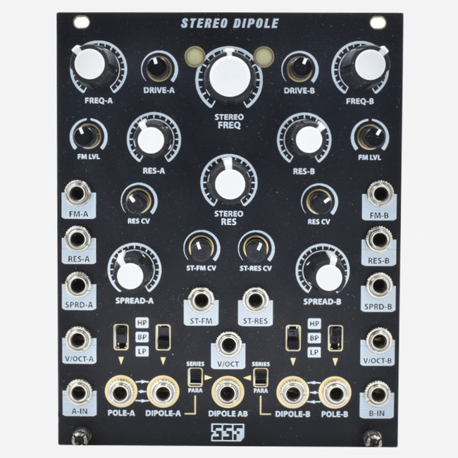Used SSF STEREO DIPOLE Eurorack Quad Multi-Mode VCF Module 