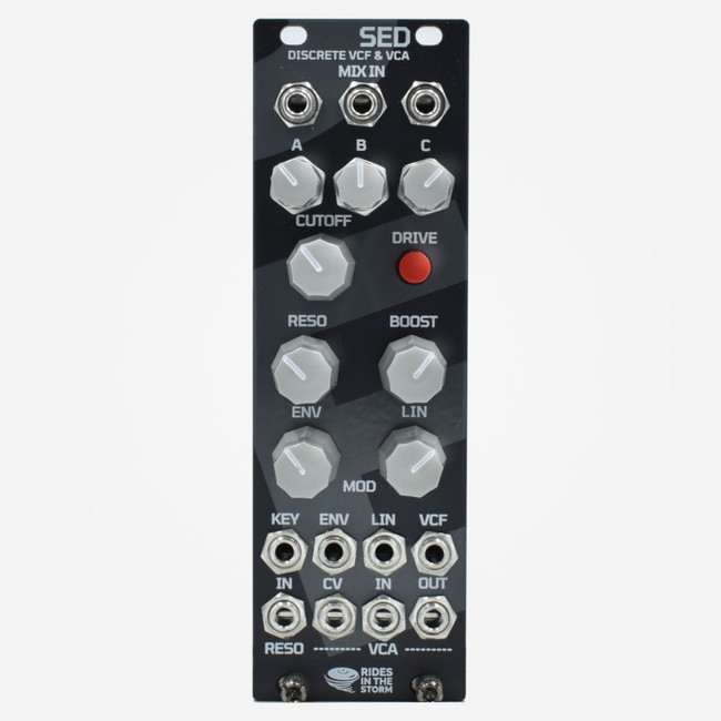 Rides in the Storm SED Discrete Eurorack Low Pass Filter and VCA with 3 Channel Mixer Module