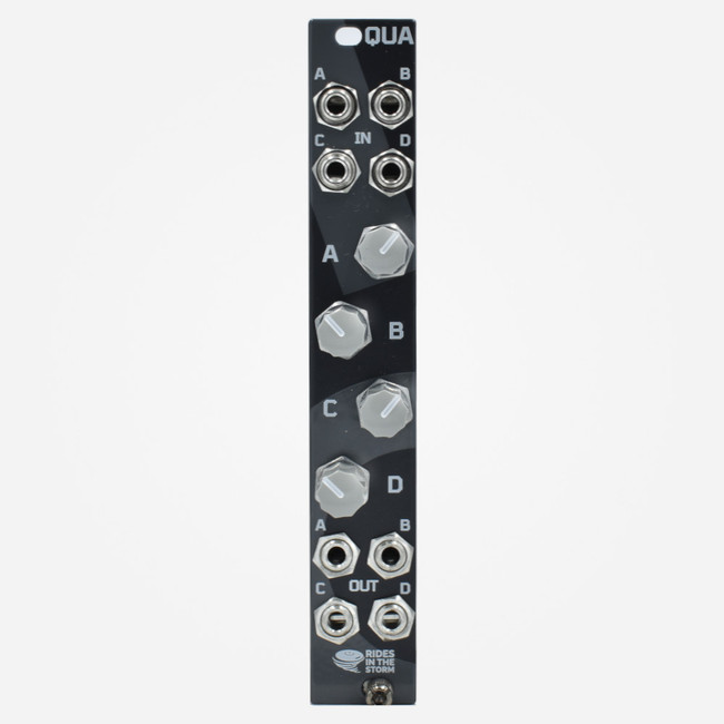 Rides in the Storm QUA Compact Eurorack Quad Attenuator or 10v Offset Generator Module