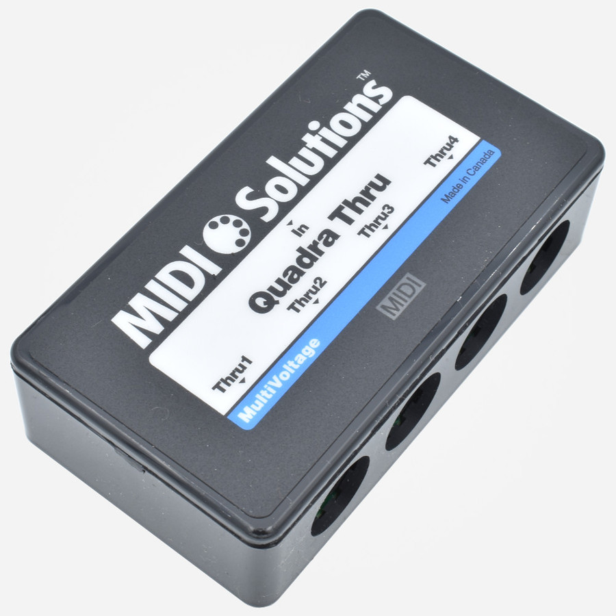 MIDI Solutions QUADRA THRU 4-way Din Midi Splitter