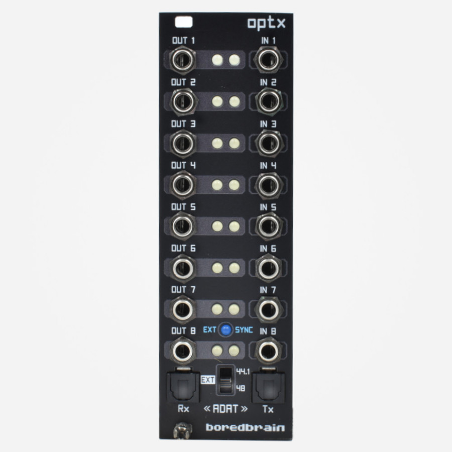 BoredBrain OPTX Eurorack 8 input 8 output DC-Coupled ADAT Audio Interface