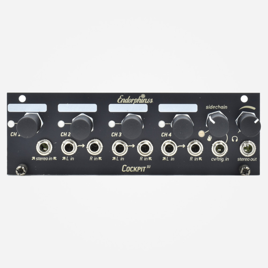 Endorphin.es COCKPIT 1U Eurorack Stereo Mixer and Output Intellijel Tile Format Module
