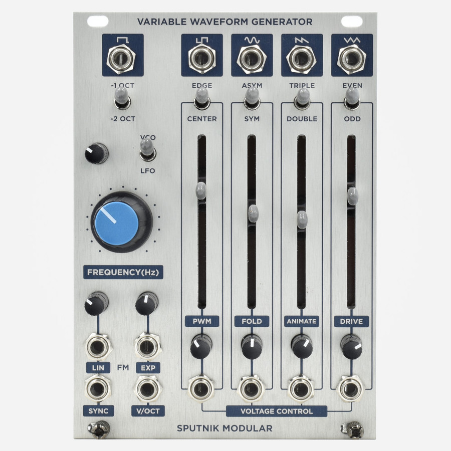 Sputnik Modular VARIABLE WAVEFORM GENERATOR Eurorack Waveshaping Oscillator Module