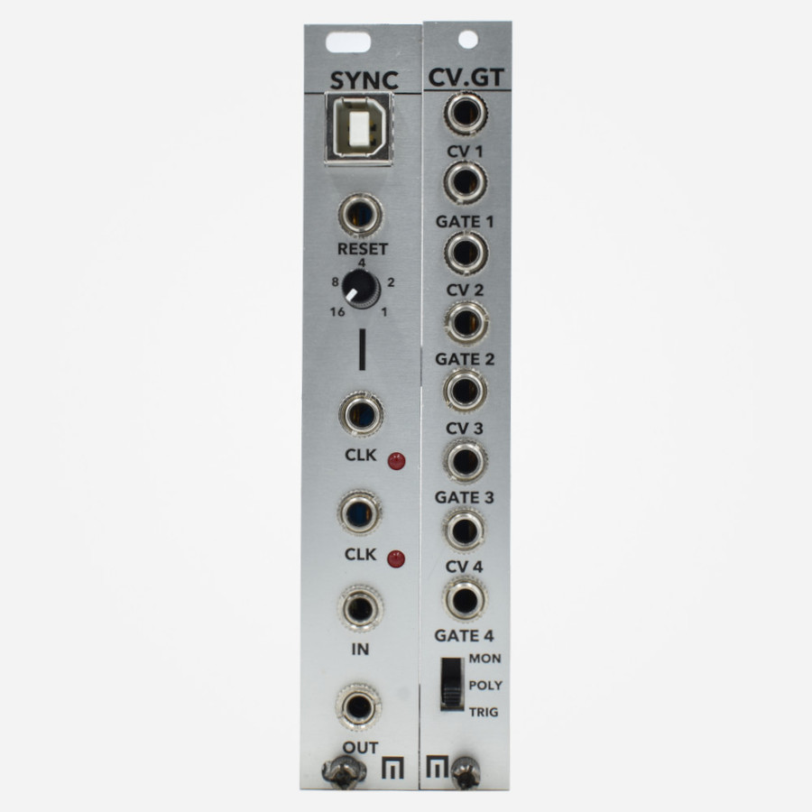 Used Malekko SYNC with CV.GT Expander Eurorack Midi to CV Module