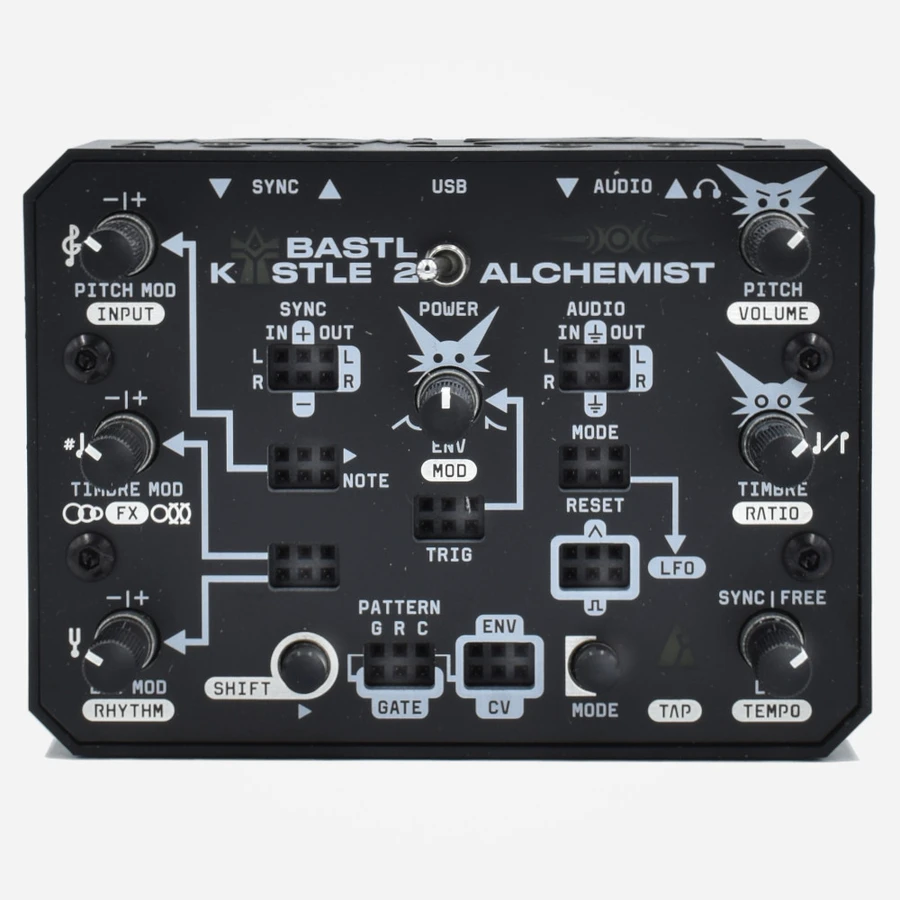 Bastl Instruments Kastle 2 ALCHEMIST Battery Powered Mini-Synthesizer 